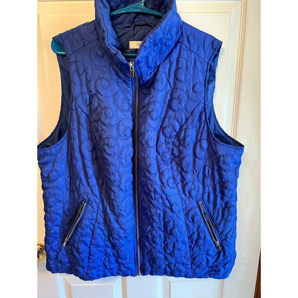 Christopher Banks Blue Vest 1X